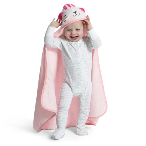 Miniatura 5 de Delta Children Toalla de baño con capucha personalizada para bebé/lactante - Super suave y absorbente - Esencial para recién nacido - Regalo ideal
