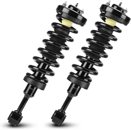 Amortiguador delantero izquierdo derecho y conjunto de resorte helicoidal apto para Ford F-150 solo 4WD 2004-2007, para F150 4WD AWD 2008, para