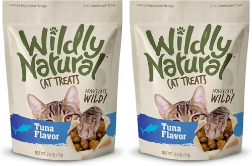 Miniatura 9 de Wildly Natural Golosinas para gatos, 2.5 onzas, sabor a salmón