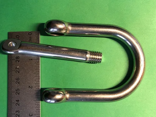 Miniatura 5 de Grillete ancho D de acero inoxidable 316