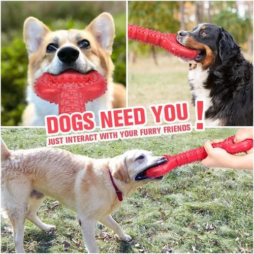 Miniatura 7 de Feeko Juguetes para Perros para Masticadores Agresivos de Raza Grande, Juguetes para Perros de 15 Pulgadas Interactivos de Larga Duración con Diseño