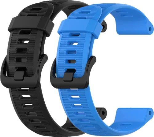 Miniatura 10 de Muovrto Correa de repuesto para Garmin Forerunner 945/935, correa de silicona para reloj Garmin Fenix 5/Approach S60/Fenix 6 Negro