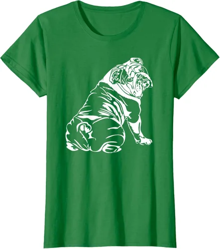 Miniatura 32 de Gracioso Bulldog Inglés playera perro Hund playera regalo, Azul (Heather blue)
