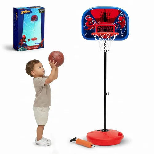 Delta Children - Juego de aro de baloncesto Marvel Spider-Man para niños, color rojo