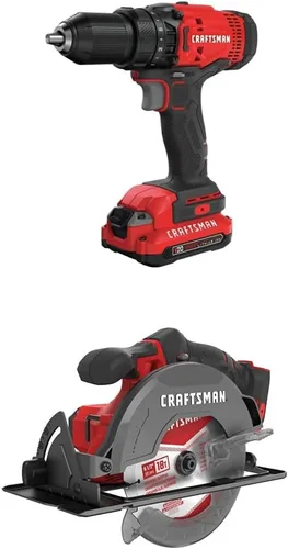 Miniatura 7 de CRAFTSMAN V20 - Juego de taladro/destornillador inalámbrico (CMCD700C1)