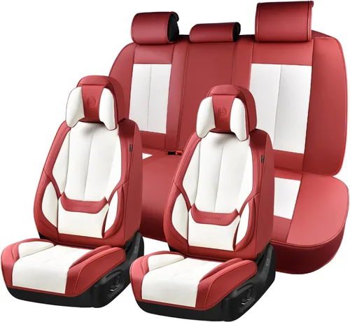 Miniatura 80 de Coverado Juego completo de fundas de asiento de automóvil, fundas de asiento para automóviles, fundas de asiento de coche beige para asientos