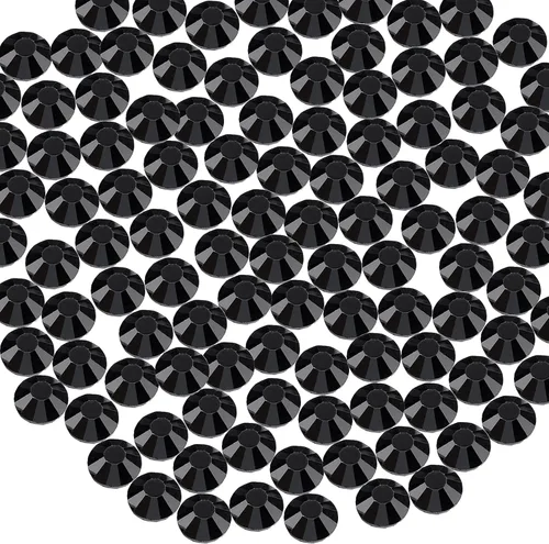 Miniatura 5 de Briskbloom - 720 cristales termoadhesivos SS20 de 0.197 in para manualidades, ropa, zapatos, piedras preciosas de vidrio redondas (cristal AB)