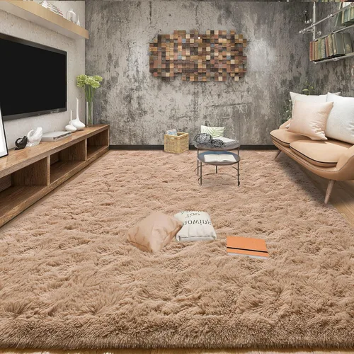 Miniatura 22 de Tepook Alfombras súper suaves y esponjosas para sala de estar, alfombras de área de 8 x 10 pies para dormitorio, alfombra moderna peluda, alfombras