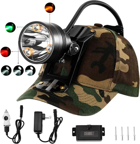 Miniatura 9 de GearOZ Coon - Luces de caza para Coyotes Hog Predators, 10 W recargable e impermeable IPX5, 6 modos de iluminación, 45000LUX LED de 4
