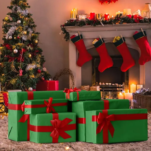 Miniatura 7 de CHRORINE Papel de seda verde – 60 hojas para arte, envoltura de regalos, manualidades y decoración – Navidad, cumpleaños, fiesta de vacaciones