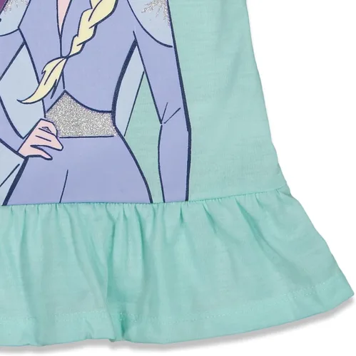 Miniatura 5 de Disney Frozen Princess Anna Elsa Baby Girls T-Shirt and Shorts Outfit Set Infant to Little Kid