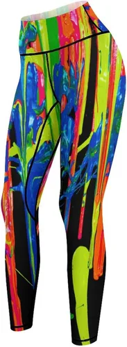 Miniatura 6 de Rainbow Watercolor Workout Leggings for Women High Waisted Tummy Control Yoga Pants