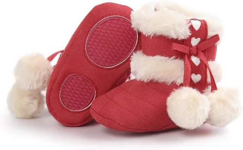 Miniatura 5 de Botas Estamico de invierno, con lazo, de nieve, de felpa, para niña