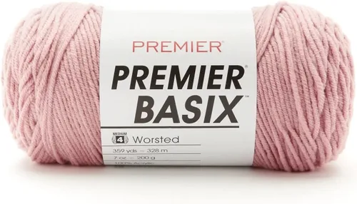 Miniatura 18 de Premier Yarns Basix, hilo de estambre sólido, hecho de acrílico, hilo ideal para ganchillo y tejer, Pecan, 359 yardas 1115-35 Pecan