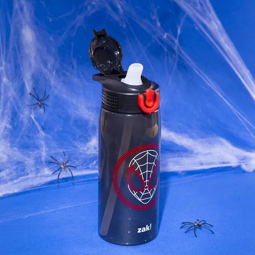 Miniatura 2 de Zak Designs Marvel Spider-Man Sage Botella de Agua Para Escuela o Viajes, Botella de Agua de Plástico Resistente de 25oz con Pajita, Asa, y Tapa