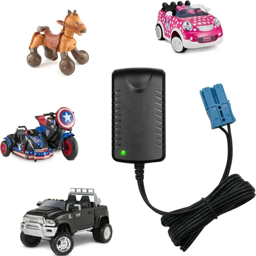 Miniatura 5 de Cargador de batería de 12 V para auto de paseo para niños, cargador de 12 voltios para Dodge Ram 3500 Beetle Mini Rideammales Scout Disney, Mickey