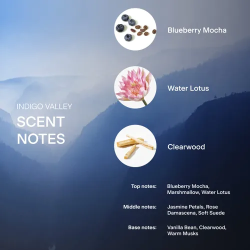 Miniatura 4 de Skylar - Perfume Indigo Valley, Eau de Perfume, hipoalergénico y limpio, mujer y hombre, vegano y seguro, amaderado y floral, notas de arándano