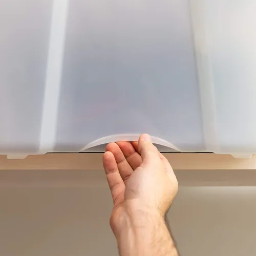 Miniatura 7 de IRIS Contenedores de almacenamiento de plástico apilables de 72 cuartos de galón con tapas, paquete de 4 unidades, sin BPA, fabricados en Estados