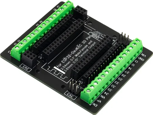 Miniatura 3 de para ESP32 Placa de ruptura 30 pines GPIO 1 en 3 Placa de expansión Bloques de terminal de 3.81mm 0.15" para módulo ESP32 ESP-WROOM-32 ESP32-DevKitC
