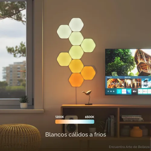 Miniatura 5 de Nanoleaf Shapes Hexagons Smarter KIT 7 Paneles - Multicolor