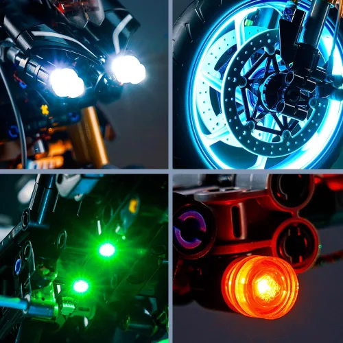 Miniatura 4 de BrickBling Luz LED compatible con Lego Technic Yamaha MT-10 SP 42159, kit de iluminación de bricolaje (sin modelo), gran regalo compatible