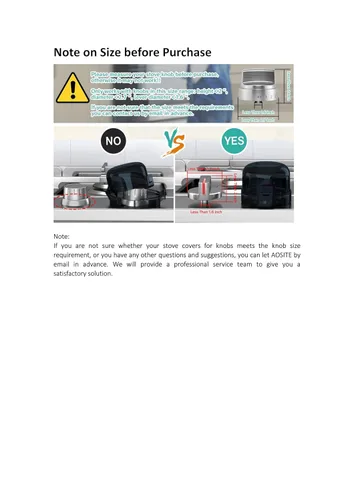 Miniatura 11 de AOSITE - Fundas para pomos de estufa para seguridad infantil, cubiertas de perilla de gas mejoradas para niños con adhesivo fuerte, paquete de 5