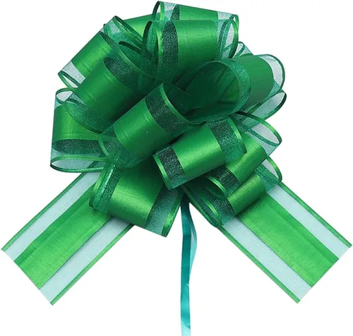 HSXJJ 6 Piezas Lazos de Regalo Grandes, Lazos Tirables para Envolver Regalos, 6 pulgadas, Cesta y Decoración de Boda, Lazos de Envoltura de Regalos
