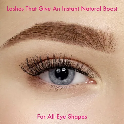 Miniatura 3 de i-ENVY - 5 pares de pestañas postizas Demi Wispies (1 paquete), cabello 100% humano de calidad premium, pestañas esponjosas y plumosas con volumen