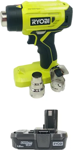 RYOBI Juego de pistola de calor inalámbrica de 18 voltios con batería (embalado al por mayor, sin embalaje al por menor) Cargador no incluido | El