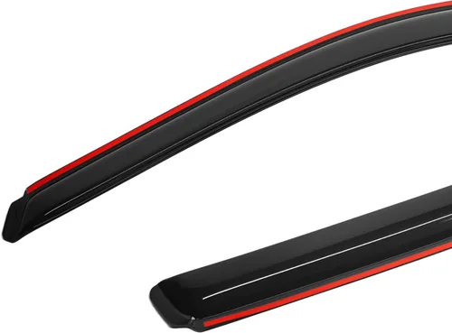Miniatura 8 de Visor de ventana en canal para Jeep Grand Cherokee WK2 4 puertas SUV 2022, deflector de viento, protector solar y lluvia, adhesivo, a prueba
