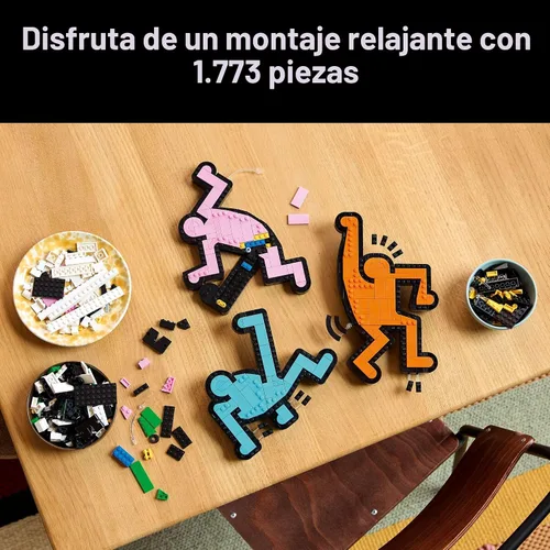 Miniatura 3 de LEGO Art Keith Haring – Figuras Bailarinas - Set de Construcción para Decoración del Hogar para Adultos - Decoración de Arte en Pared - Idea
