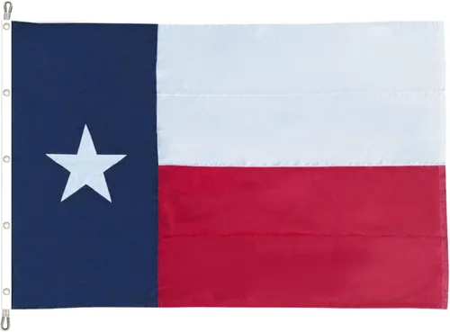 Miniatura 19 de Homissor Bandera de Texas de 12 X 18 pulgadas, banderas del estado TX bordadas cosidas para barcos, de nailon Oxford 210D