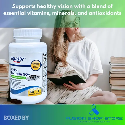 Miniatura 3 de Vision Formula 50 Plus - Cápsulas blandas para la salud ocular, 50 unidades (paquete de 1), en caja por Fusion Shop Store