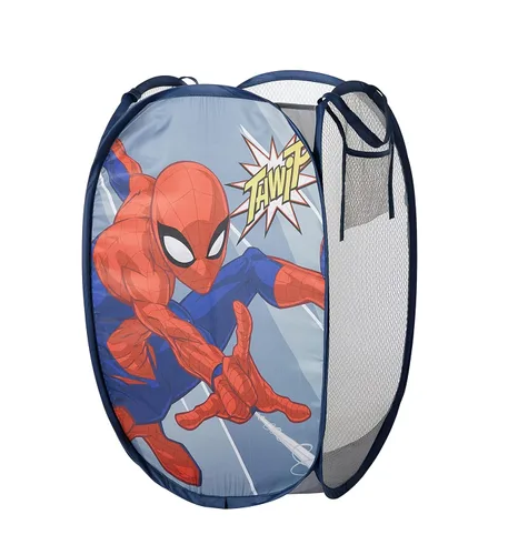 Idea Nuova Spiderman - Cesta desplegable con asas de transporte duraderas, 21 pulgadas de alto x 13.5 pulgadas de ancho x 13.5 pulgadas de largo