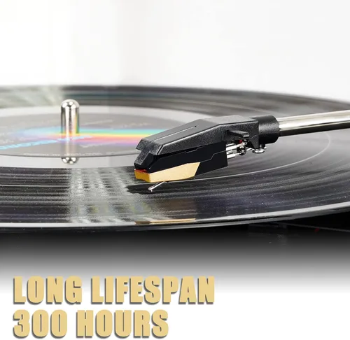 Miniatura 3 de DIGITNOW Aguja para tocadiscos, aguja dorada con 3 unidades de lápiz capacitivo Dimond, repuesto para tocadiscos, reproductor de discos de vinilo
