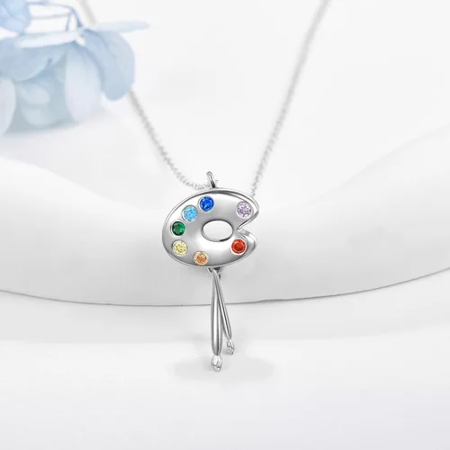 Miniatura 5 de CUPENDA Collar de plata de ley con colgante de zorroserpienteunicorniobúho en la lunaconejocaballo, joyería de regalo para mujeres, mamá, hermana