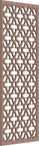 Miniatura 152 de Madison Paneles de pared decorativos de madera con calado, 9 3/8 pulgadas de ancho x 24 3/8 pulgadas de alto x 3/8 de alto, roble rojo rojo (Red Oak)
