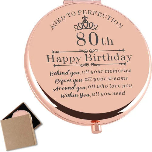 Miniatura 11 de Regalos para niñas de 15 años para cumpleaños, espejo compacto de viaje de oro rosa, ideas de regalo de cumpleaños 15 para adolescentes, niñas
