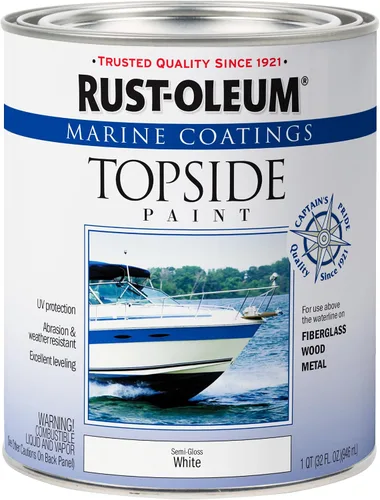Miniatura 19 de Rust-Oleum 207005 Pintura para cubierta marina Marine Coatings, cuarto de galón, color gris acorazado