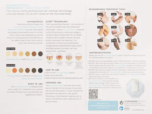 Miniatura 6 de iluminage. Dispositivo de reducción de cabello permanente Touch at Home (FDA-Cleared IPL - Todos los colores de piel)