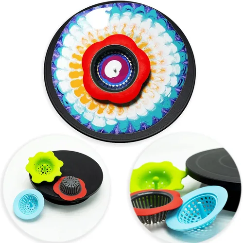 Miniatura 6 de Rueda giratoria de 11 pulgadas para esculpir tartas giratorias, soporte de mesa giratoria de pintura negra para rociar pintura, con soportes de lona