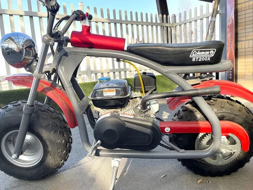 Miniatura 3 de SJVLXHI Tanque de Gas Rojo de Aluminio Cilindro de 10" para Coleman Powersports CT200U BT200X CT200u-ex, para Predator 212cc 196cc/6.5HP Go Kart