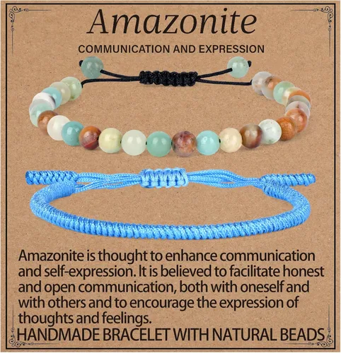 Miniatura 47 de LPBeads Pulsera de piedra natural hecha a mano de tamaño ajustable