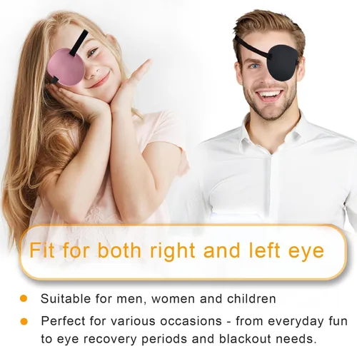 Miniatura 5 de 6 Piezas Parche para Ojos, Parche Ocular Ajustable para Ojo Izquierdo y Derecho, Parches Médicos para Ojos para Adultos y Niños Ojo Perezoso Disfraz
