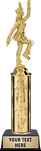 Crown Awards Trofeos femeninos Majorette, trofeo femenino de oro estrellas majorette con grabado personalizado
