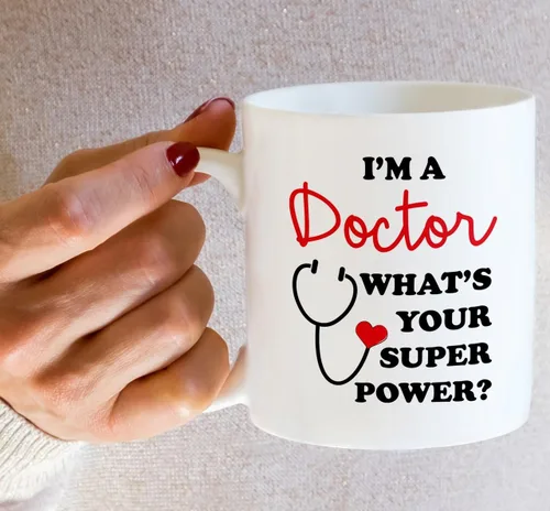 Miniatura 5 de Retreez Taza divertida - I'm a Doctor What's Your Super Power? Tazas de café de cerámica de 11 onzas – Divertido, sarcasmo, sarcástico