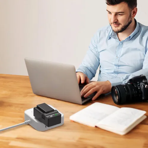 Miniatura 7 de LP EN-EL20 EN-EL20a Batería y cargador, paquete de 2 baterías de 1020 mAh para Nikon Coolpix P1000, P950, DL24-500, Coolpix A, 1 AW1, 1 J1, 1 J2, 1