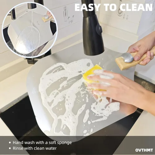 Miniatura 6 de Accesorios para Horno de Pizza 4 PCS, Kit de Pizza, Pala de Pizza de Aluminio con Mango de Madera Plegable, Cortador de Pizza, Cuchilla Balancín
