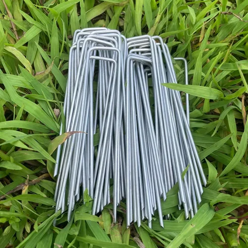 Miniatura 6 de Estacas de jardín de acero galvanizado de alta resistencia de 6 pulgadas, grapas de sujeción para asegurar tela de malezas, tela de paisaje, hojas