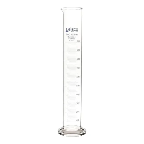 Miniatura 11 de Cilindro graduado, 3.4 fl oz - Tolerancia clase B ± 0.0 fl oz - Base redonda - Graduaciones azules - Vidrio de borosilicato 3.3 - Eisco Labs